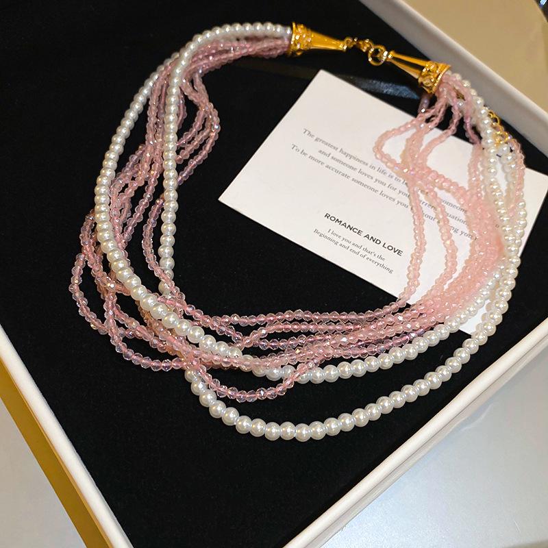 Collana con Perline per Clavicola Resort Bohemien - Accessorio di Moda di Lusso Leggero di Alta Gamma