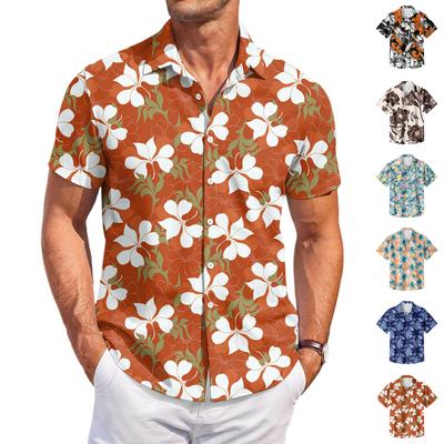 Heren Casual Mode Bedrukte Korte Mouw Shirt