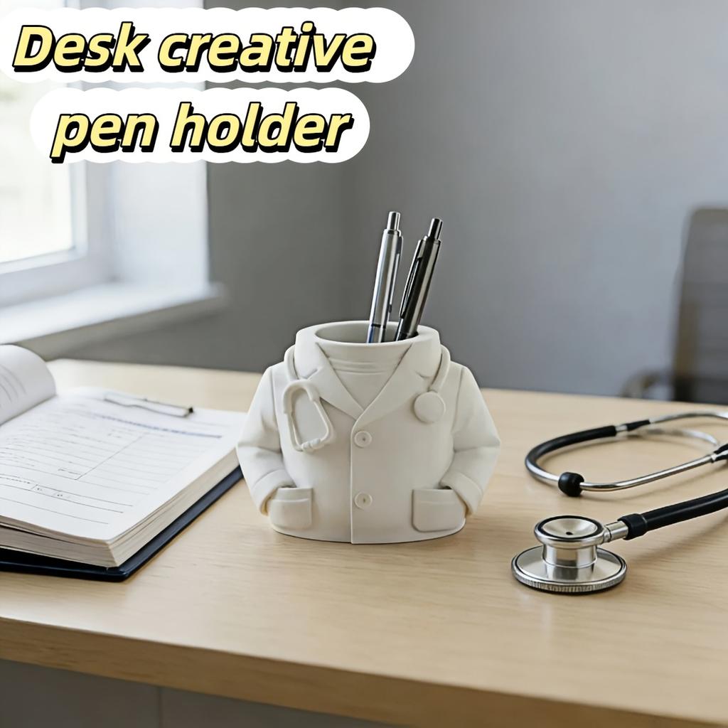 2026 Doctor Pen Holder Desktop Organizer Creative Gift for Clinic Office Home Ideal for Medical Professionals Desk Decoration