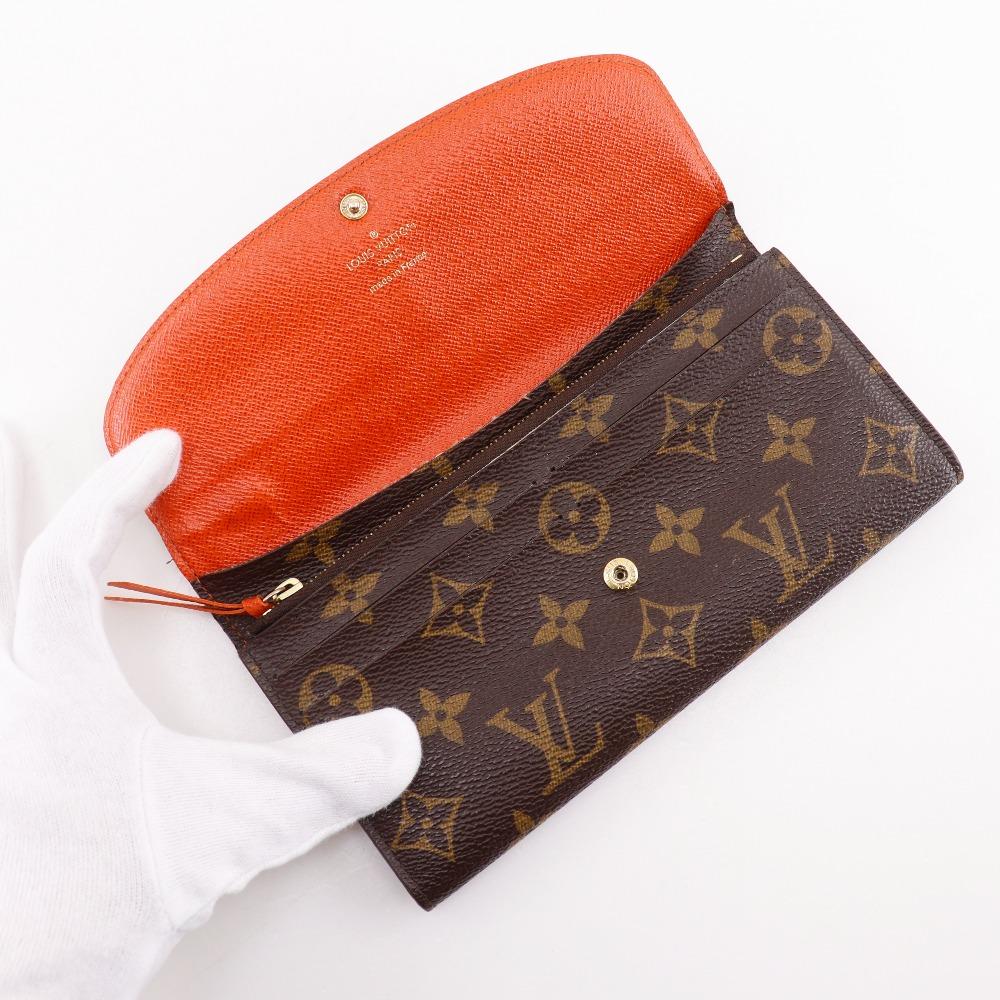LOUIS VUITTON Emily Purse M62011 Brown / orange Monogram canvas Women Used
