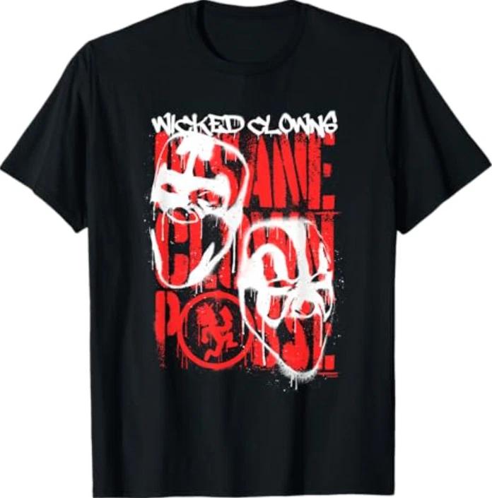ICP Spray Painted Wicked Clowns Graffiti Hip Hop T- Shirt S