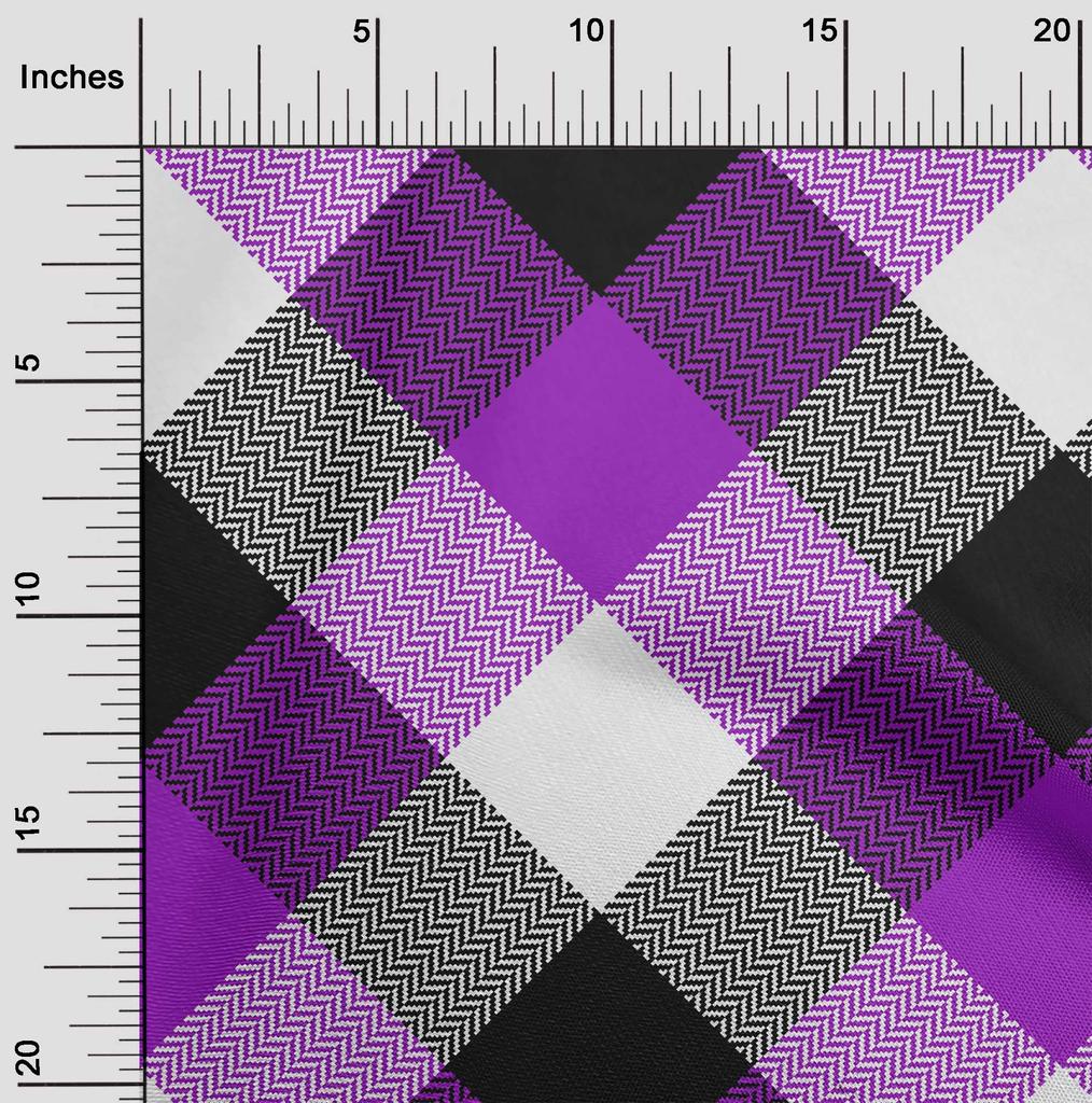 oneOone Cotton Flex Green Fabric Tartan Fabric For Sewing Printed Craft Fabric By The Yard 40 Inch