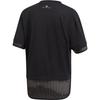 adidas By Stella McCartney Women's Mesh Panel Training Tee Black Pink DT9226