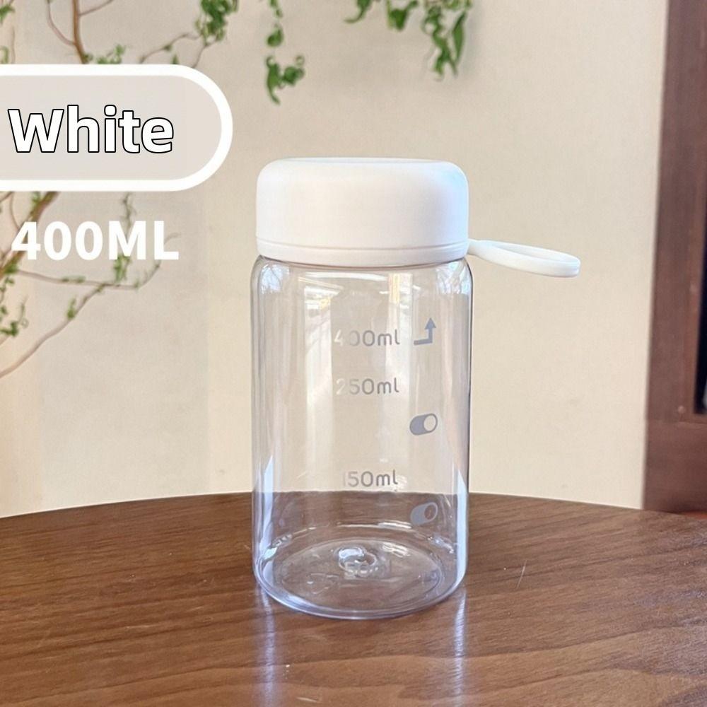 

Transparent Sports Water Cup 400/550ml Water Bottle INS Drinking Cup Outdoor Sports 400ML White