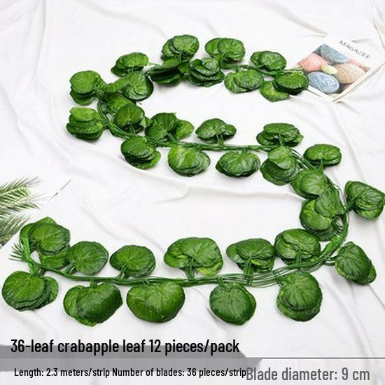 Artificial Grape Leaf Decoration: Green Creeper Vine for Ceiling Plants, Flowers - Wholesale Options Available.