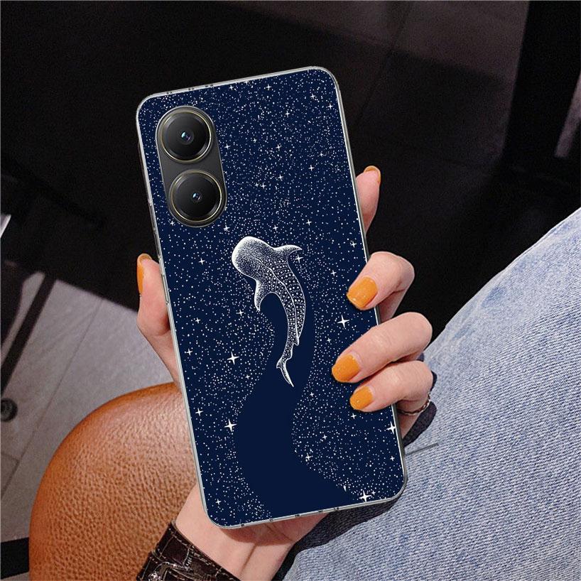 Ocean Whale Shark Phnoe Case for Xiaomi Poco X5 X6 X7 Pro X4 Gt F7 Ultra M8 M7 Redmi 15C 15 13C 13 12C 12 Unique Cover Coque Poc
