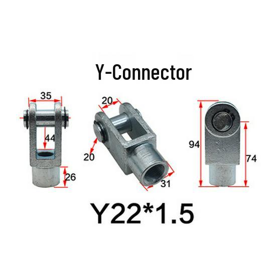 Y-Connector Hydraulic Tie Rod Cylinder Cast Steel Welded Fisheye Y-Fitting HOB I Type