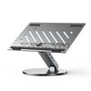 Aluminum Laptop Base Containing 6 In 1 USB Type C 360 Degree Rotating Adjustable Laptop Cooling Support