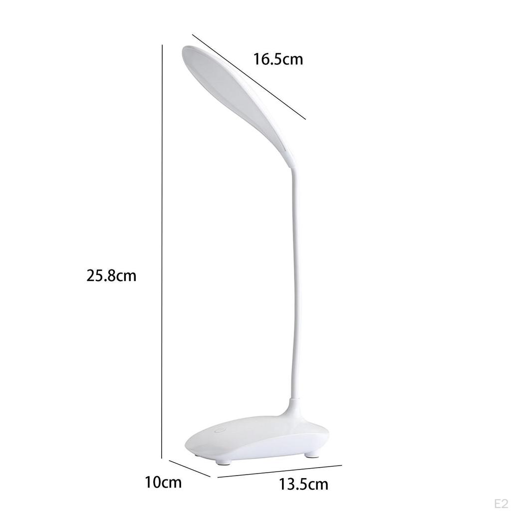 LED Desk Lamp Light Flexible Neck Reading Table for Bedroom Office