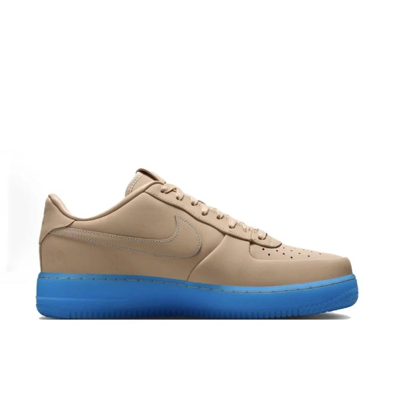 Kobe Bryant X Nike Air Force 1 Low Linen Unisex Sneakers Tan University-Blue IH1018-200