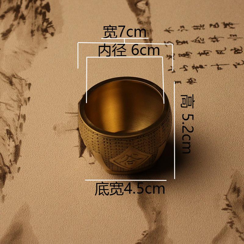 

Brass Wugu Fengdeng Copper Cylinder Living Room Office Recruiting Rice Ornament Small Copper Creative Metal Pure Copper Copper Crafts