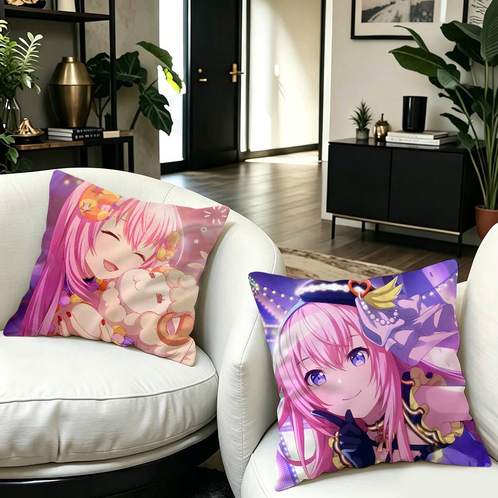 Megurine Luka Cartoon Pillow Cover for Bedroom Room and Living Room Sofa Decorative Cushion Cover