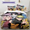 Naruto Team 7 Collection Bedding Set, 1 Duvet Cover & 2 Pillowcases, Suitable for Bedroom, Ideal Gift for Naruto Fans
