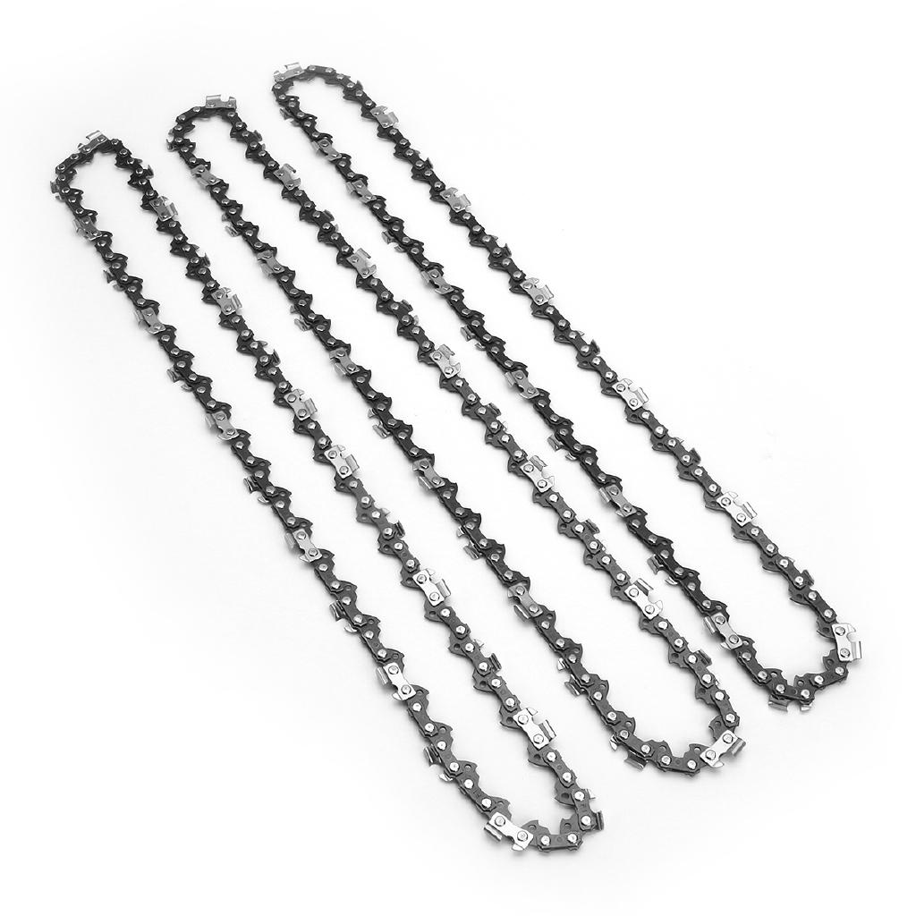 3Pcs Electric Saw Chainsaw Semi Chisel Chains 3/8LP 0.05 For Stihl MS170 MS171 MS180 MS181