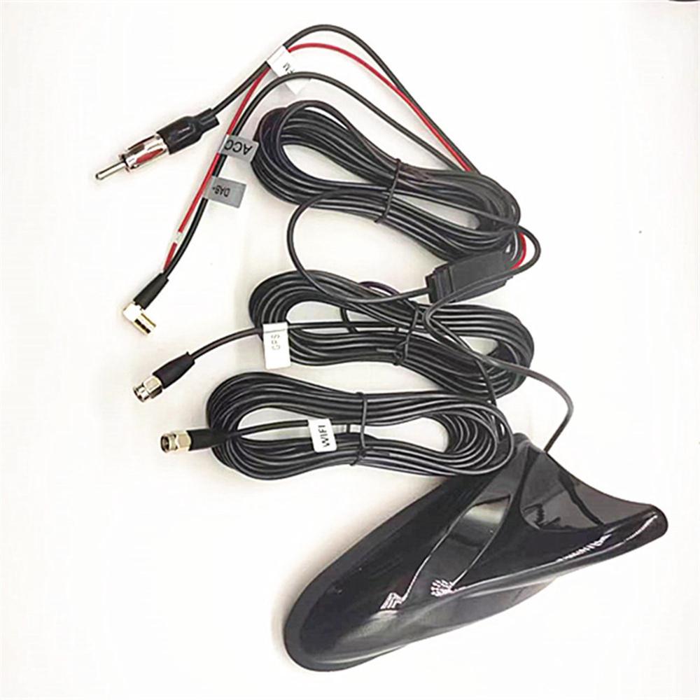 Car Roof Shark Fin Antenna DAB+GPS+FM+WIFI Car Stereo Radio Amplifier Support GLONASS 1602MHZ