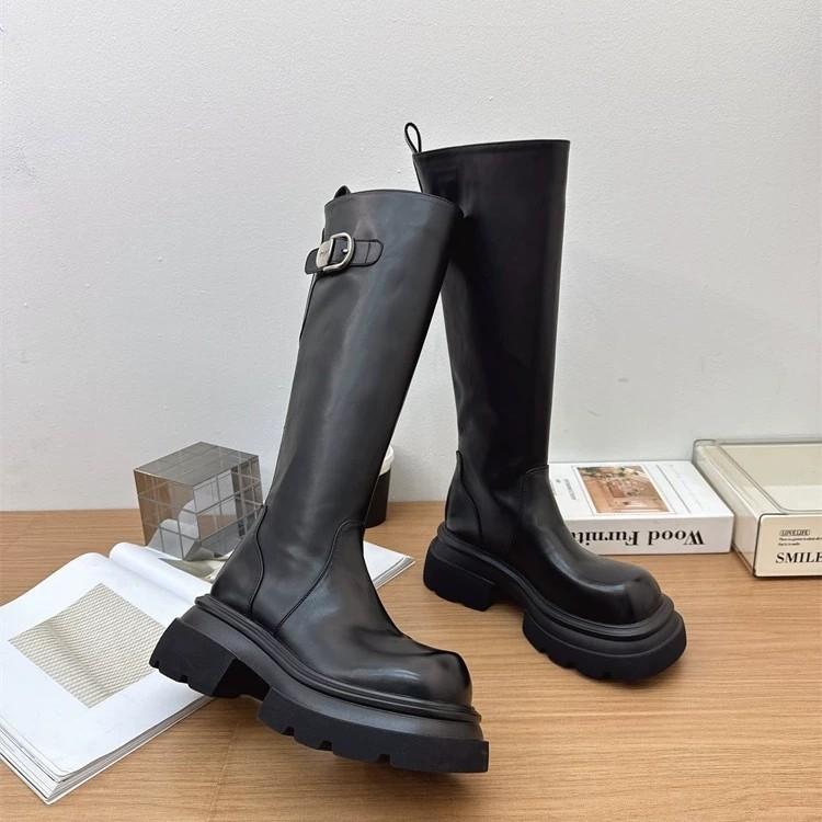 Knight Stockings Boots 2025 Autumn and Winter New Popular Boots Thick-soled Fried Street Babes Height and Thinness Fashion Boots