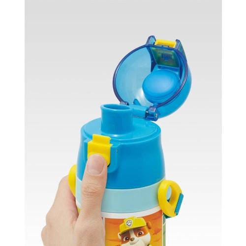 Skater Children's Water Bottle, 2-Way, 470ml (Direct Drinking) or 430ml (Cup Drinking), Paw Patrol Design, Size 25, Boys, Stainless Steel, Insulated,