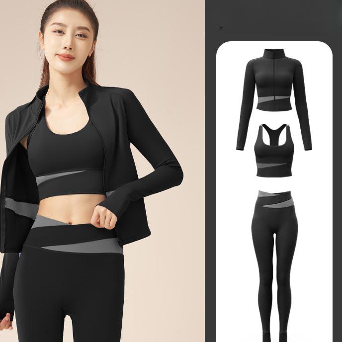 

Соответствующий цвет персиковый дышащий с высокой талией и подъемом бедер для бега, ударопрочный фитнес-спортивный костюм для йоги S