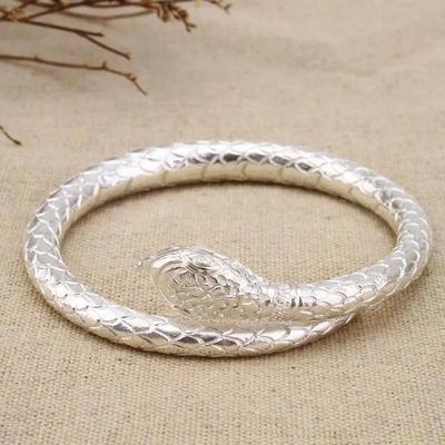Snake-shaped Bracelet Ethnic Style Fashion Jewelry Trendy Round Snake-shaped Bracelet