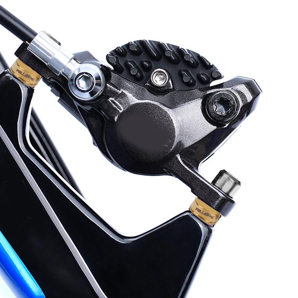 1 Pair Disc Brake Adjusting Washer Brake Caliper Mount M6 Ti Bike Brake Caliper Heightening Screw Spacer