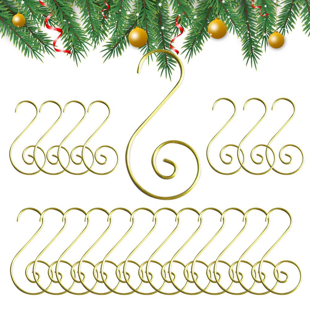 

Christmas Ornament Hooks Star/S Shaped Crafting Hook 20 Piece Heavy Duty Clips For Door Wall Stocking Holiday Balls Crafts Party