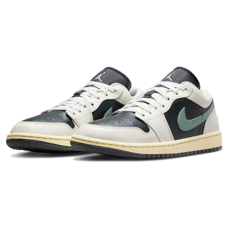 Air Jordan 1 Low Jade Smoke Sneakers da Donna Nero Antracite Vela DC0774-001