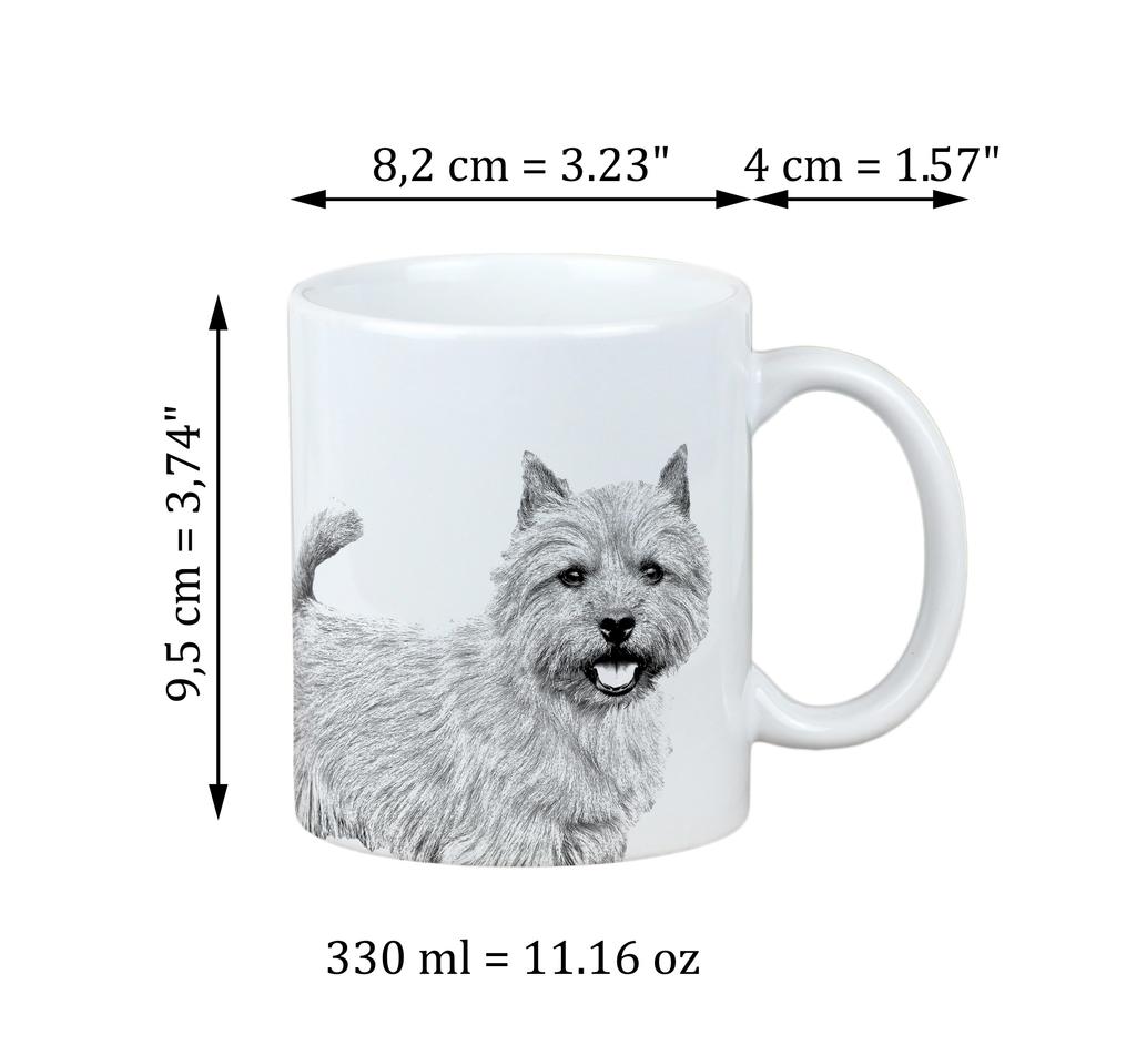 Norwich Terrier - Cup with a Dog, Cute Cup with Graphics, a Gift with Your Photo from the Art-Dog Brand