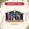 Christmas Inflatable Nativity Scene Birth of Jesus for Porch Backyard Indoor