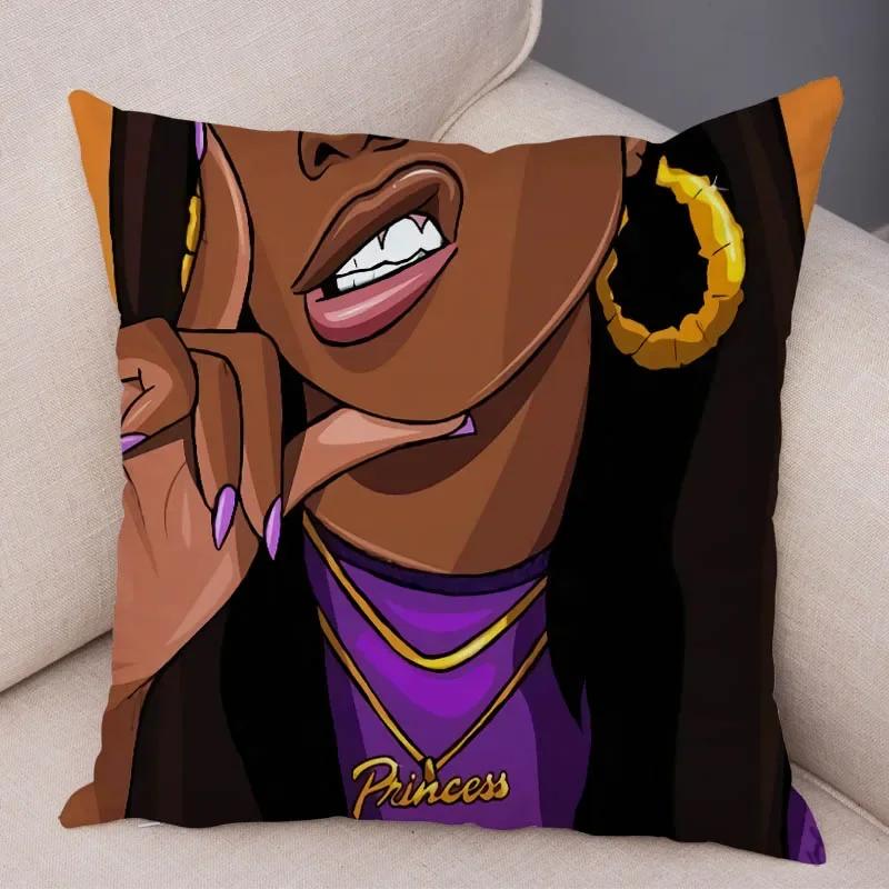 Bedroom Living Room Pillowcase Dark Gothic Tattoo Sexy Beautiful Girl Decorative Cushion Cover Sofa Car