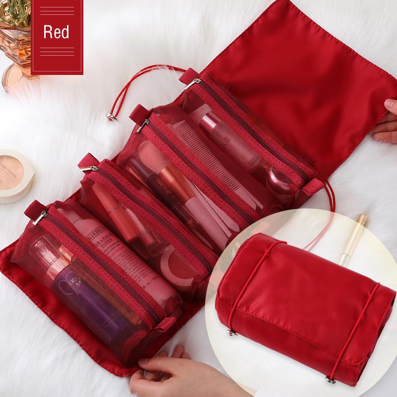 4-In-1 Storage Bag Outdoor Travel Makeup Collect Bags Women Fashion Cosmetic Bags Washing Storage Pouch Bags Toiletry Organizer