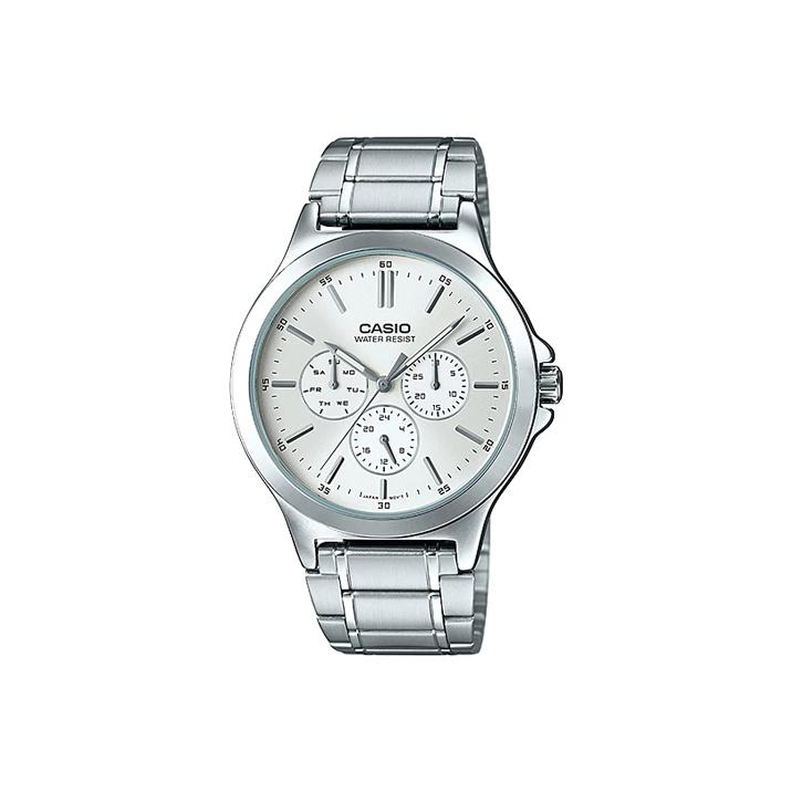 CASIO Men Standard Series Silver Watch MTP-V300D-7A MTP-V300D-7A Silver Regular Watch Box