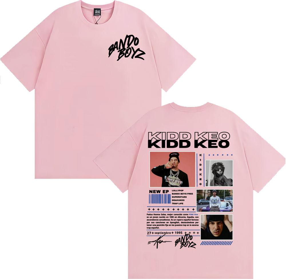 Rapper Kidd Keo Bando Boyz Tour 2025 Graphic T-shirts Men's Clothing Fashion High Street T Shirt Oversized Short Sleeve T-shirt