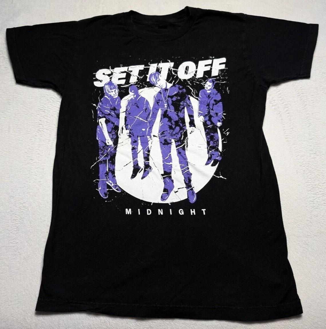 

Футболка Set It Off Band Midnight Альбом 100% Хлопок Мужские Футболки Топ от S до 5XL 2F1367 S
