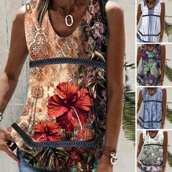 

Chic Lady Summer Top Loose Retro Keep Cooling