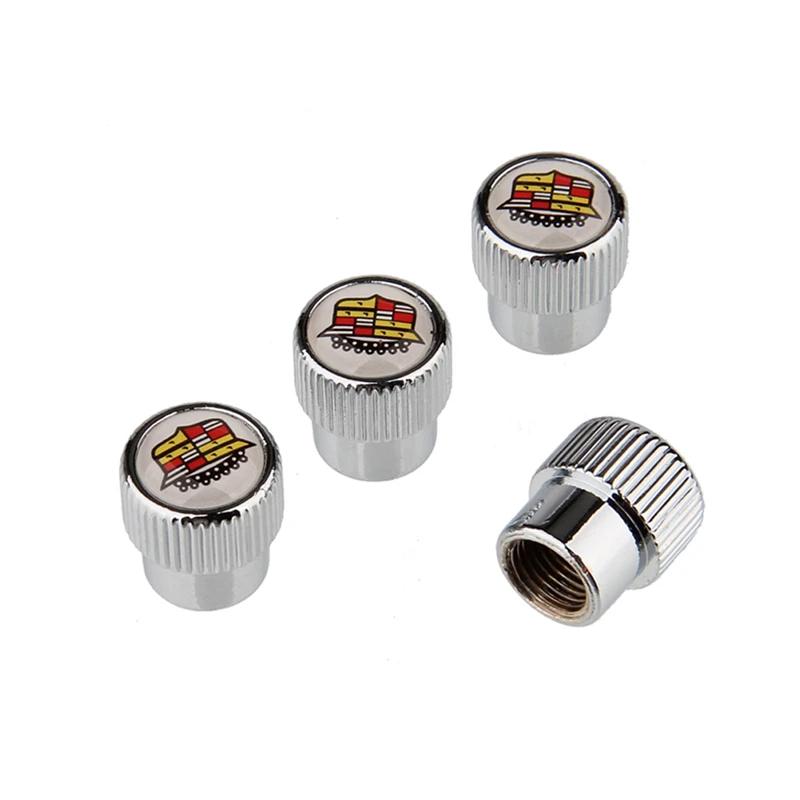 

Wheel Valve Stem Caps Air Cover Auto Accessories for Cadillac Escalade Tiburon Deville Seville XT5 XTS CTS BLS SLS DTS SRX XLR срібний