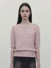 Kirsh Collection Half Sleeve Crop Knit [Pink]