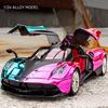1:24 Huayra Dinastia Supercar Alloy Diecasts Car Model With Sound & Light Decoration Hobby Display Collectibles Gifts Boy