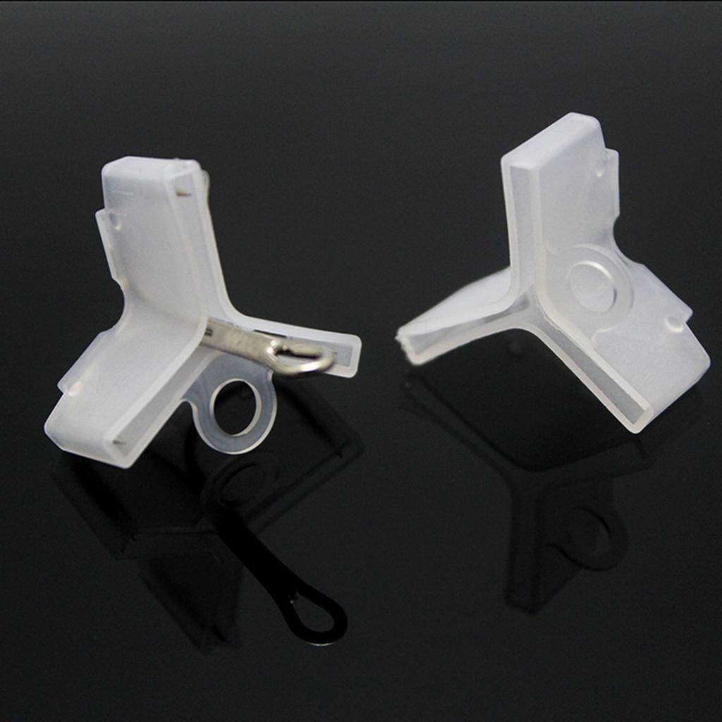 Angelhaken-Schutzhauben, 100 Stück, Kunststoff, Schutzabdeckung für Drillingshaken, Haken-Sicherheitskappen, Schutz für Standardgröße