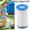 1 * Poolfilter für Intex Typ A & C Schwimmbadfilterpumpen Zubehör für Intex Filterpumpen 58603 / 58604 / 56637 Teile