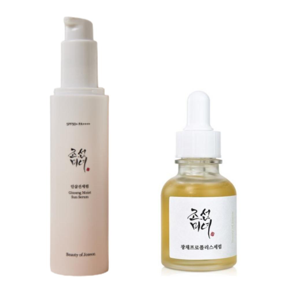 

Beauty of Joseon Glow Kit(Glow Serum + Ginseng Sun Serum Set)Dark Spot Care • Triple Functional (UV Protection + Brightening + Wrinkle Care)