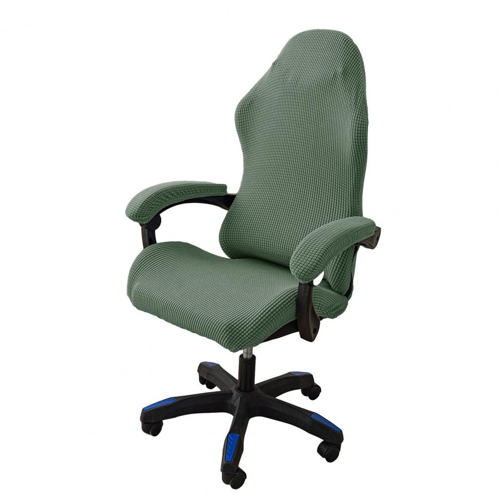 1 Set Stylish Nordic Gaming Chair Cover Soft Elasticity Non-Slip Dust-Proof Polar Fleece Armchair Slipcovers