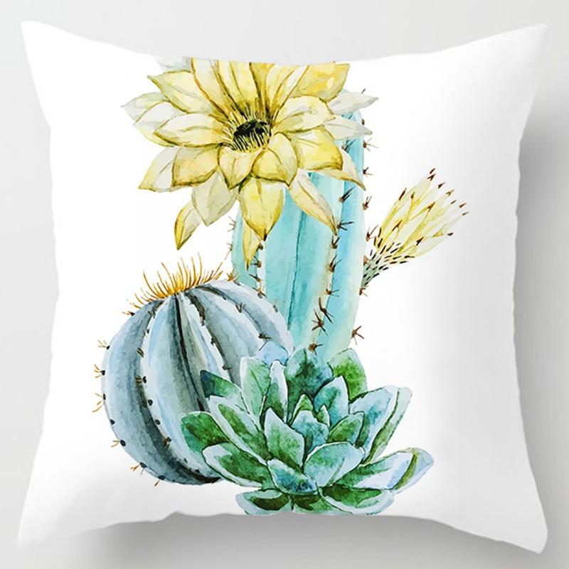 Flower Printing Series Pillow Gift Home Office Decoration Pillow Bedroom Sofa Car Cushion Cover