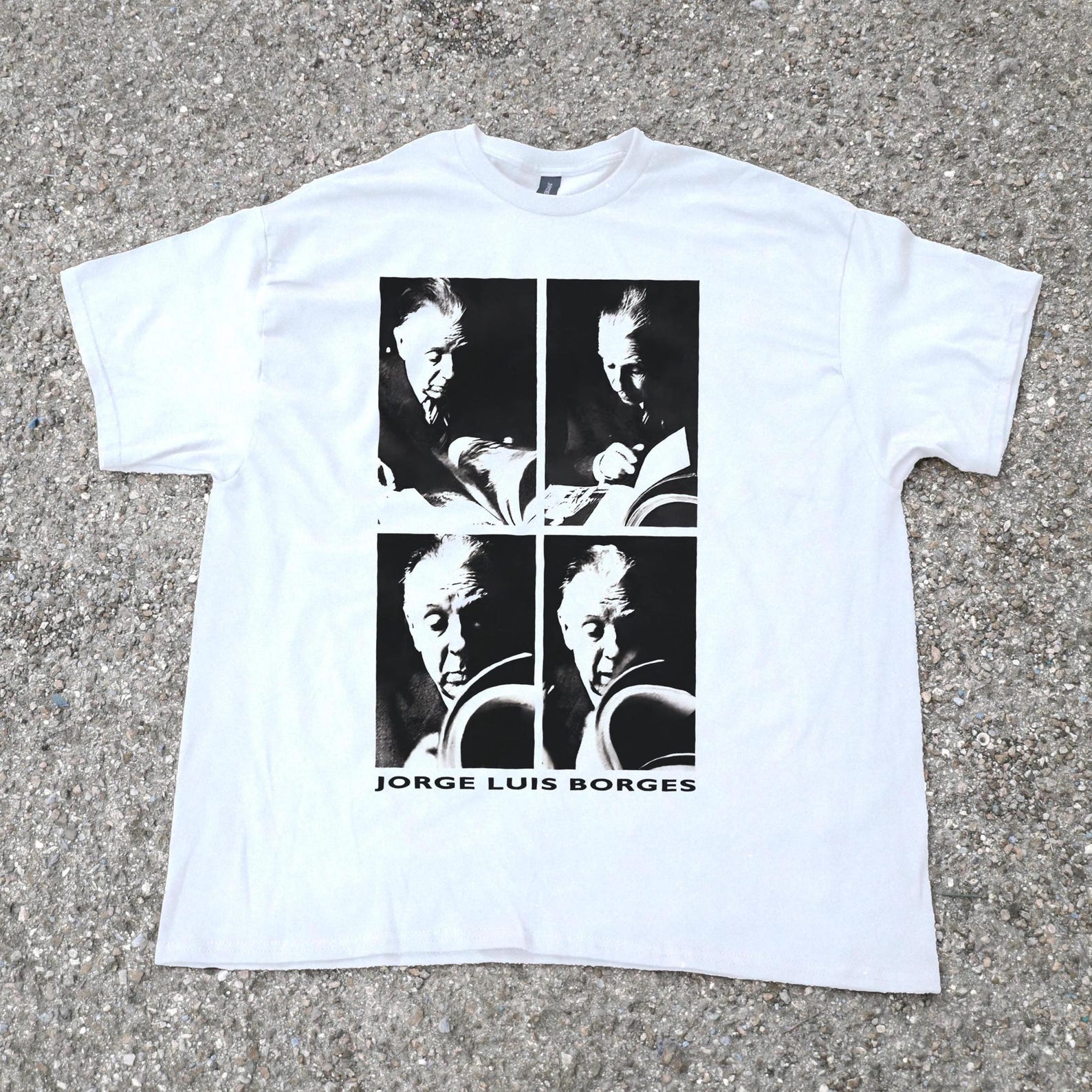 Borges T-Shirt, Master of Literature Graphic Tee , Tribute to Jorge Luis Borges, book clubs, dark academia, literature gift L