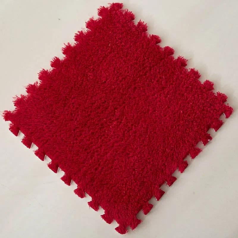 Soft Plush Children's Mat Babe Toys Eva Foam Puzzle Carpet Warm Children Play Mats Interlocking Rugs Infant Carpet 30*30*1.2CMcm
