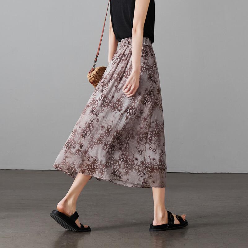 SOFSIL Women's Resort Floral A-Line Midi Skirt