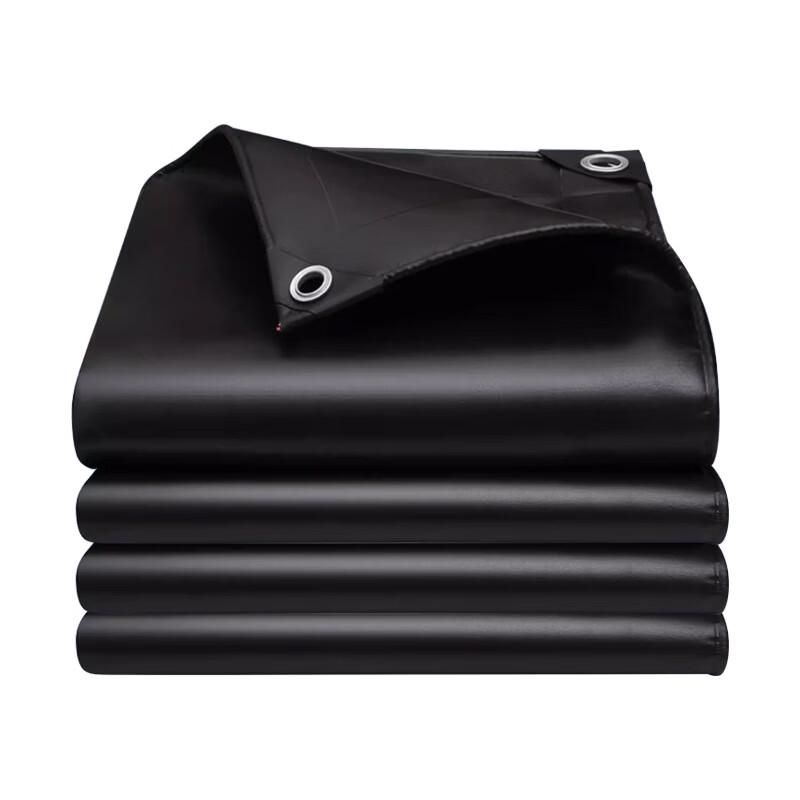 ZISIZ Black Heavy-Duty Waterproof Tarpaulin 8*10