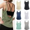 Damen lockeres Neckholder-Top ohne Ärmel mit Rückenausschnitt für Yoga