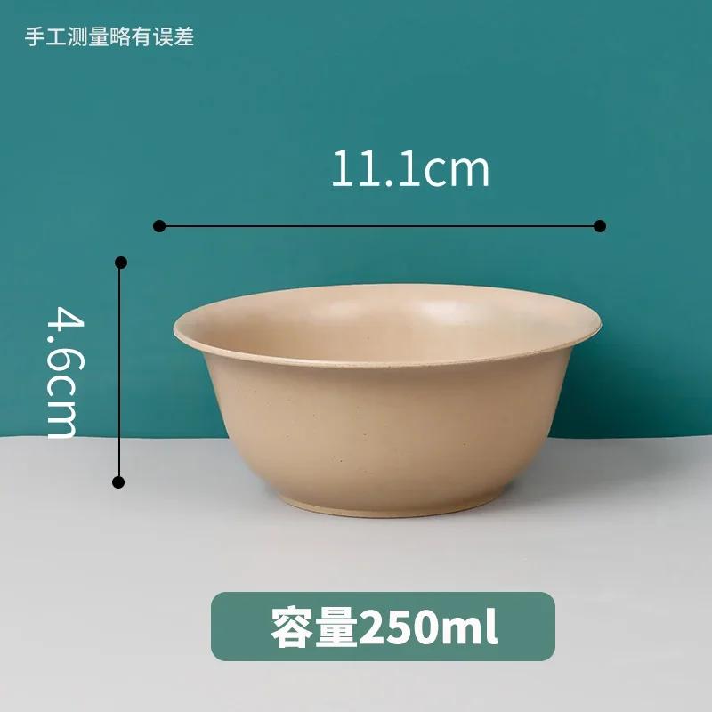 25PCS Disposable Rice Husk Bowl Thickened and Hard Food Grade Biodegradable Household Rice Bowl