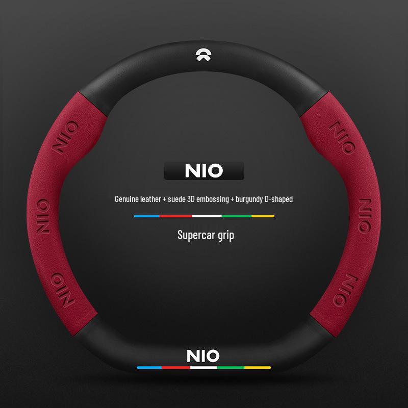 Nio EC6/ES6/ES8/ET7 Carbon Fiber Steering Wheel Handle Cover - All-Season Universal Fit