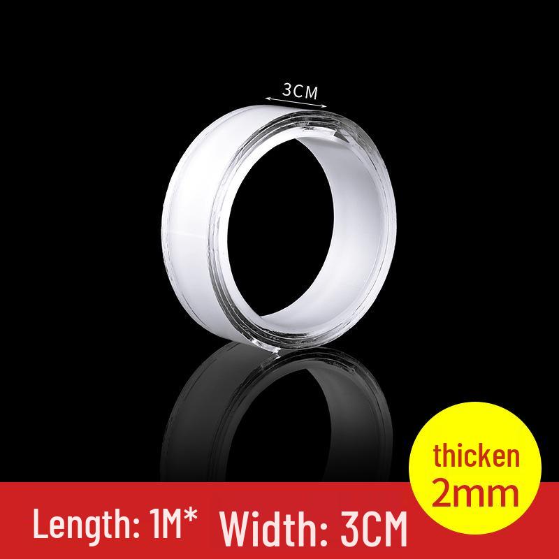 Super Waterproof Nano Double-Sided Tape, High Viscosity Adhesive, Traceless Transparent Sticker for Walls and Car Use.